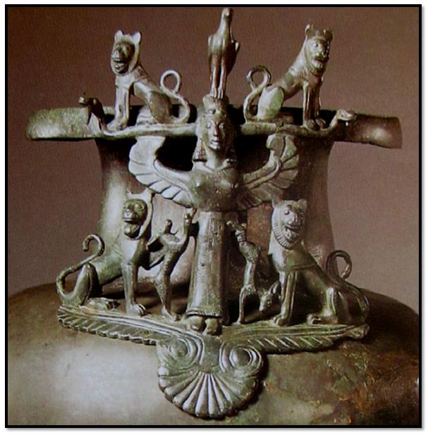 Statue en bronze de la déesse celte Cathubodua, VIe siècle av. J.C.