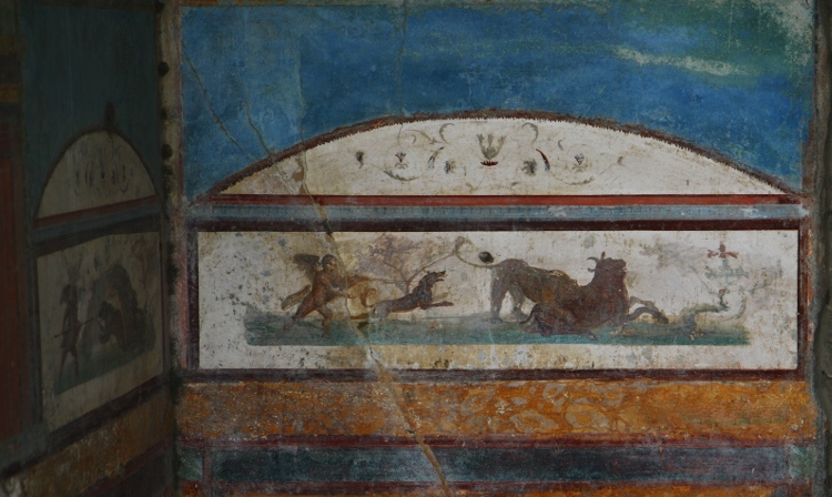 Fresque de chasse, Pompei - Italie