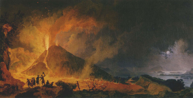 L'éruption du Vésuve - Pierre-Jacques Volaire (1802)