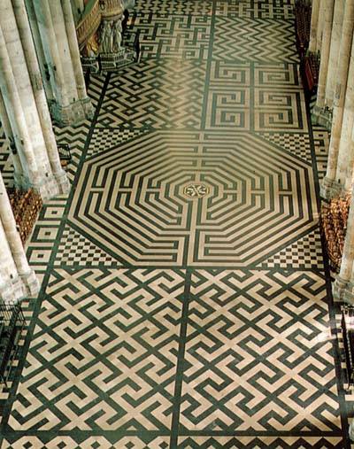 Le labyrinthe, cathédrale d'Amiens - France