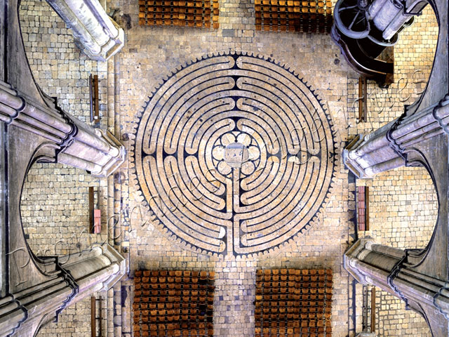Le Labyrinthe de la Cathédrale de Chartres (1200), Centre - France
