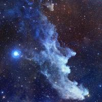 Nébuleuse de la Tête de Sorcière et l'étoile Rigel - Constellation d'Orion