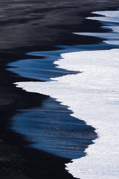 Spiaggia  di sabbia nera, Dyrhólaey - Islanda