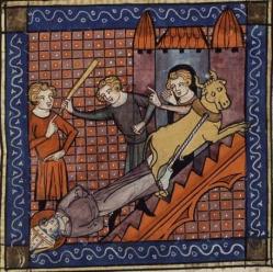 Le Martyre de Saint Saturnin par Jacques de Voragine (XIVe siècle)