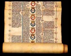 Rouleau manuscrit, XVe siècle - Angleterre