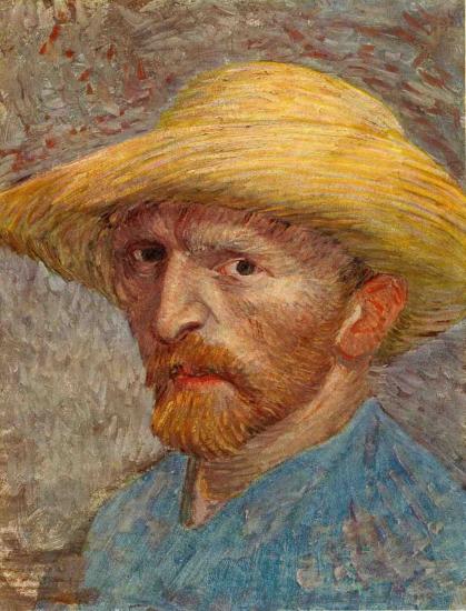 Vincent Van Gogh, 30 mars 1853-  29 juil 1890-  autoportrait