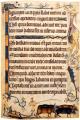 XIVe siècle, psautier ; caractères en gothique 