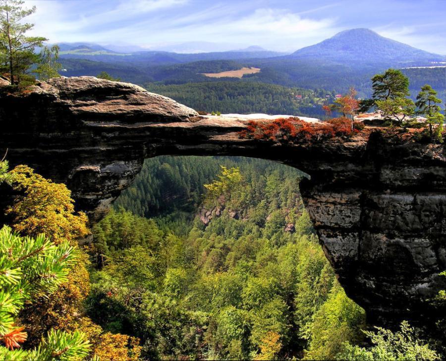 Pont naturel, parc national de la Suisse tchèque - Tchéquie