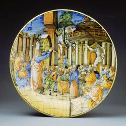 Assiette en terre cuite émaillés (1530-1535), de Mastro Giorgio da Gubbio