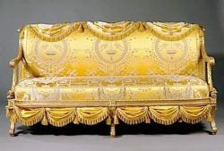 Banquette Louis XVI par George Jacob (1777)