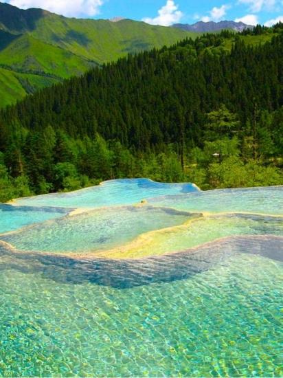 Piscines naturelles, les Rocheuses - Canada.