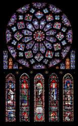 Rosace, cathédrale de Chartes - France