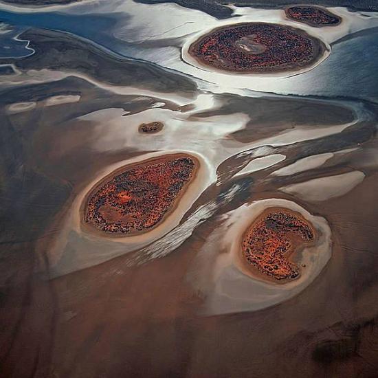 Trois lacs salés, Ayers Rock (Uluru) - Australie